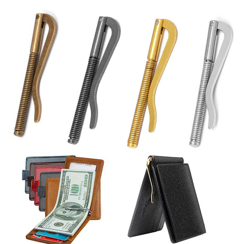 Money Clip Slim - 1Pc New Metal Bifold Money Clip