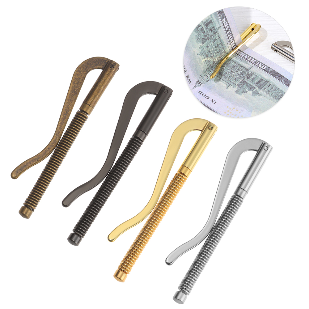 Money Clip Slim - 1Pc New Metal Bifold Money Clip