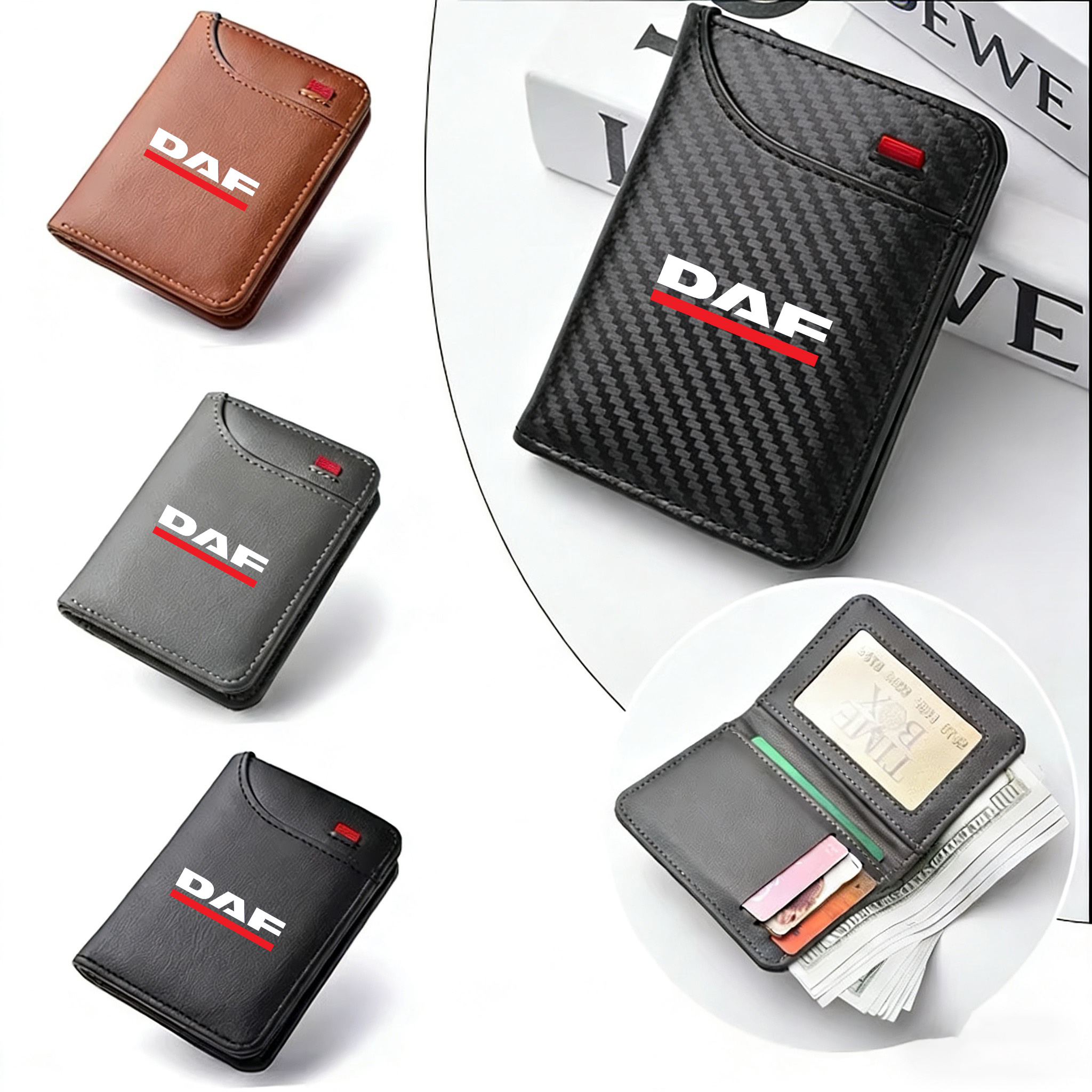 Men Accessories Box - Leather Ultra-thin Mini PU Carbon Fiber