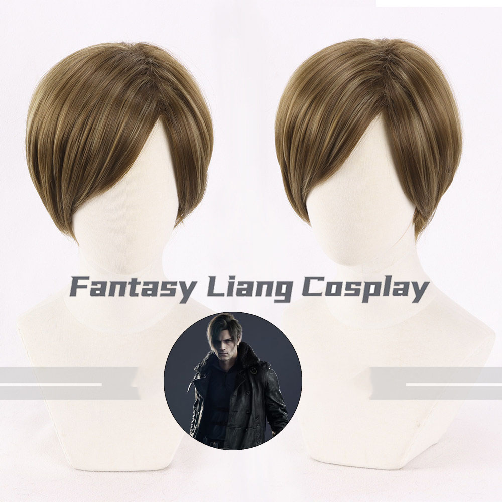 Men Accessories Korea - Anime Leon Cosplay Wig Ash Milk