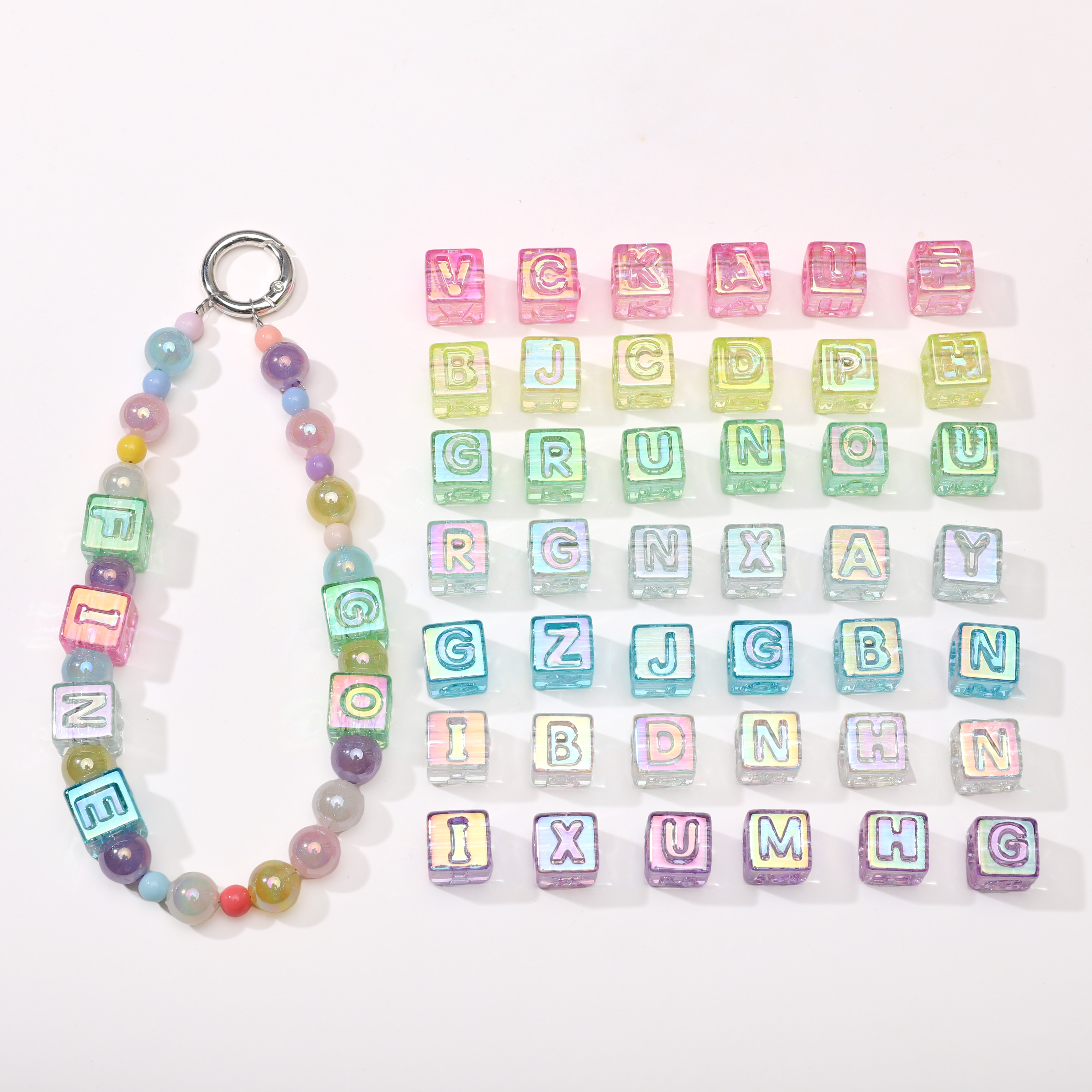 10Pcs beading Colorful Clear L - Men'S Accessories Jewelry ulasan dan harga