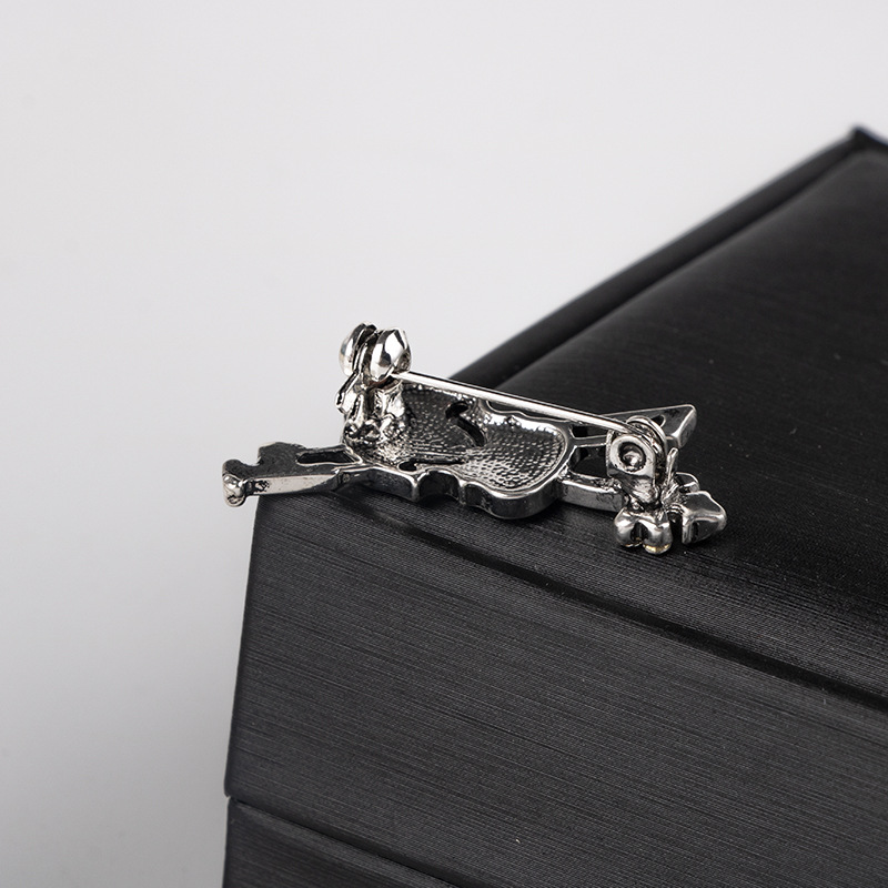 Crystal Violin Brooch Jewelry  - Quality Men'S Accessories ulasan dan harga