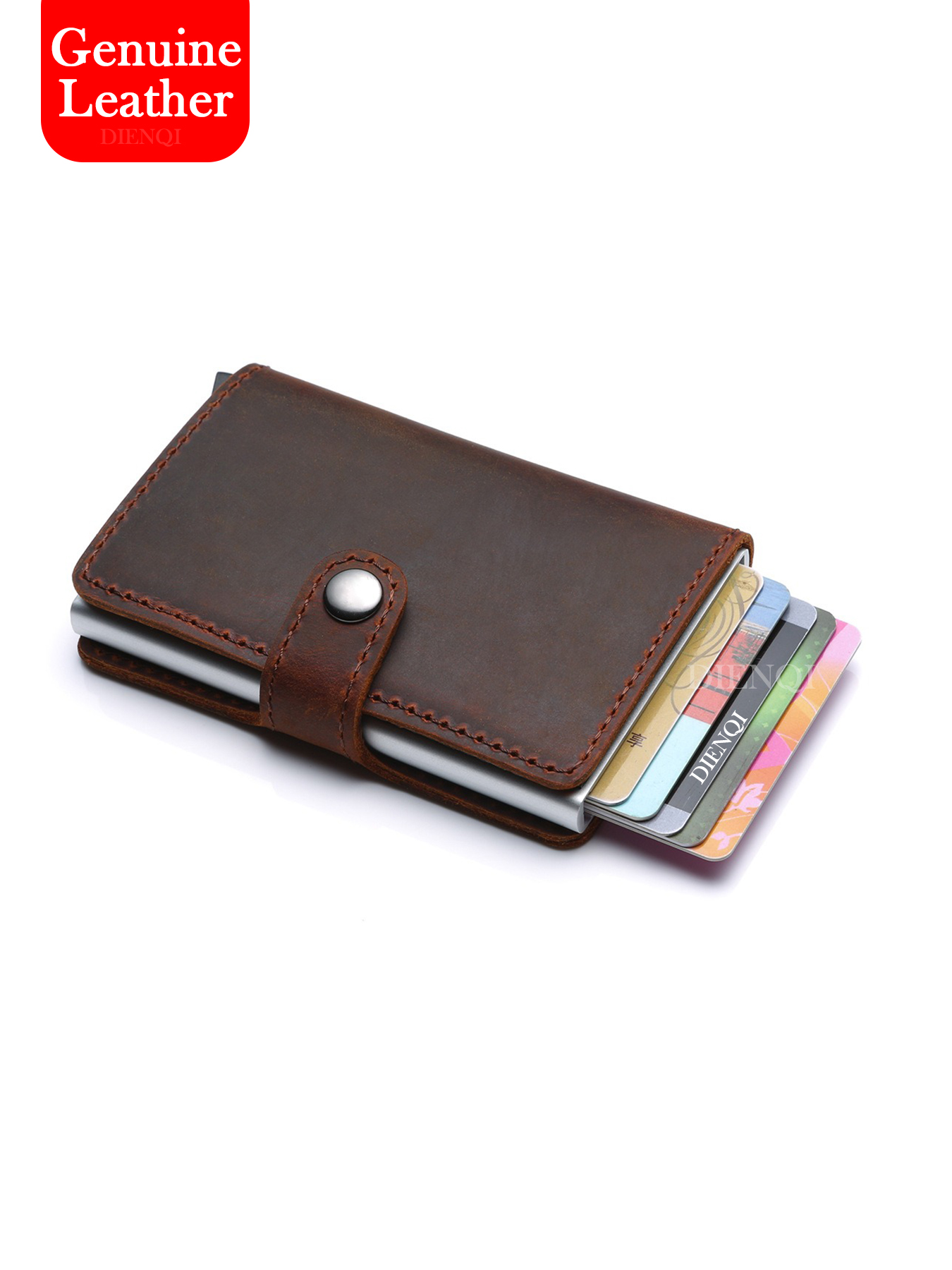 Real Leather Mens Wallet Money - Money Clip Slim ulasan dan harga
