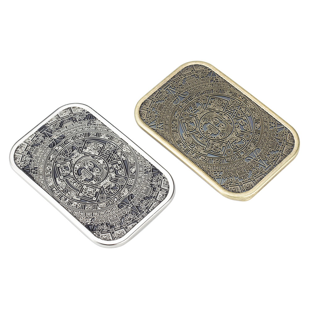 Aztec Calendar Men's Metal Bel - Quality Men'S Accessories ulasan dan harga