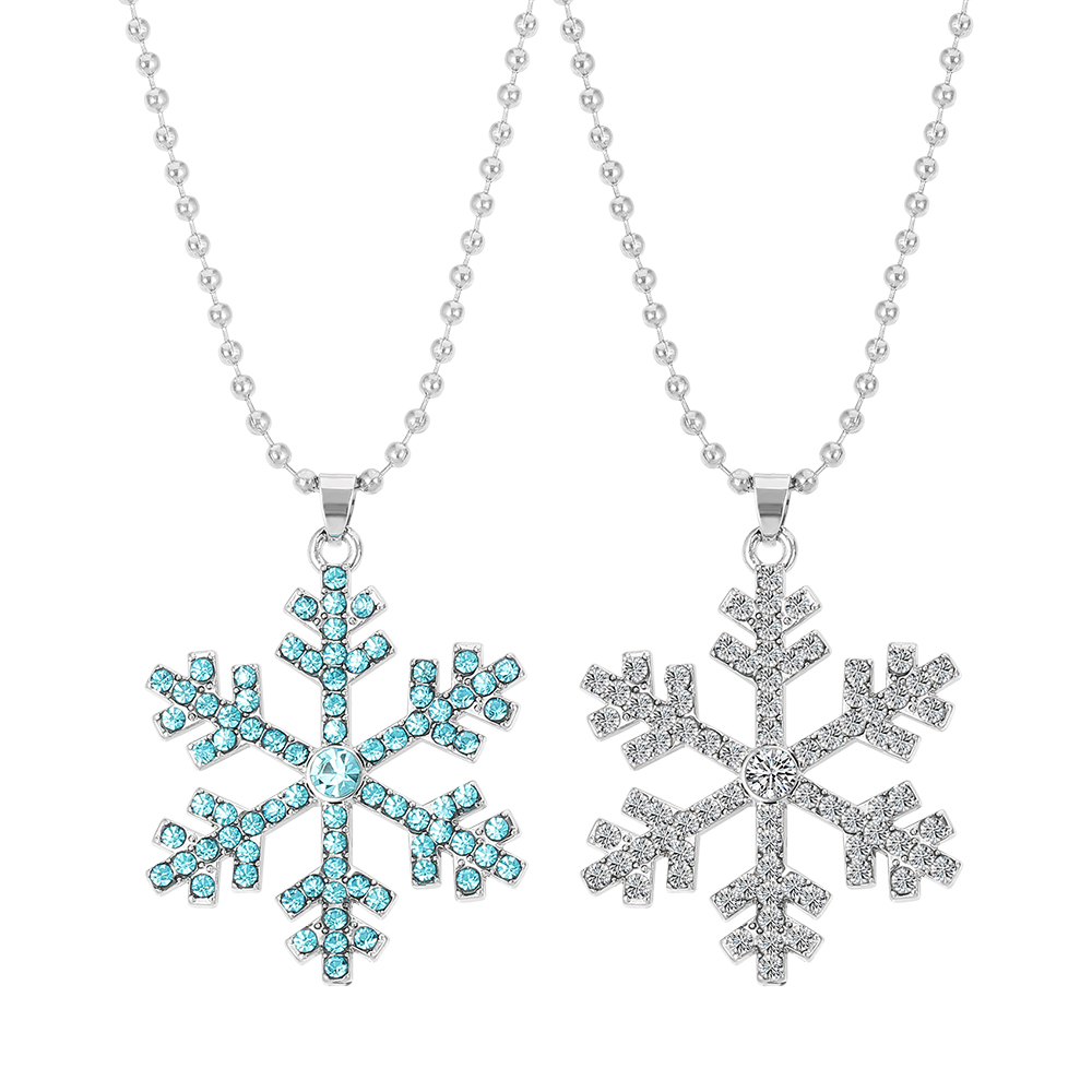 Magical Blue Crystal Snowflake - Men'S Accessories Jewelry ulasan dan harga