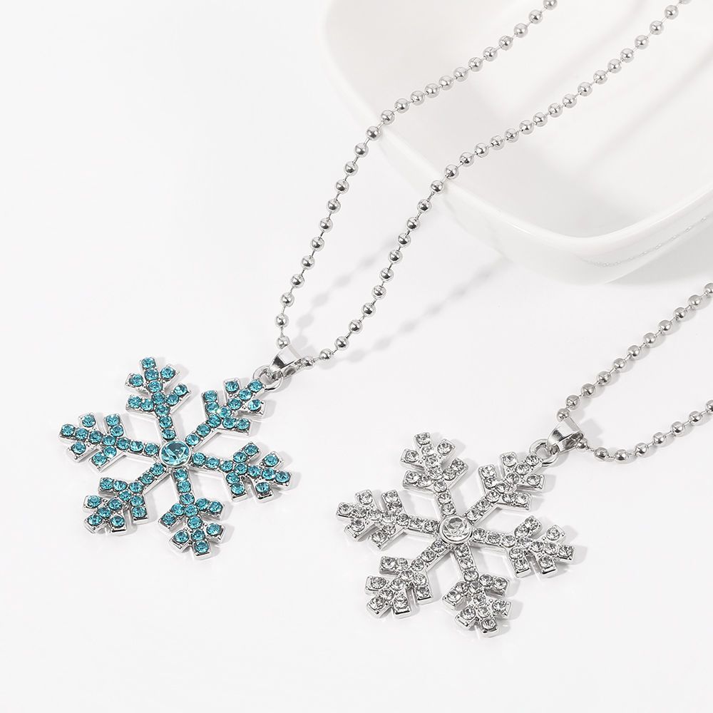 Magical Blue Crystal Snowflake - Men'S Accessories Jewelry ulasan dan harga