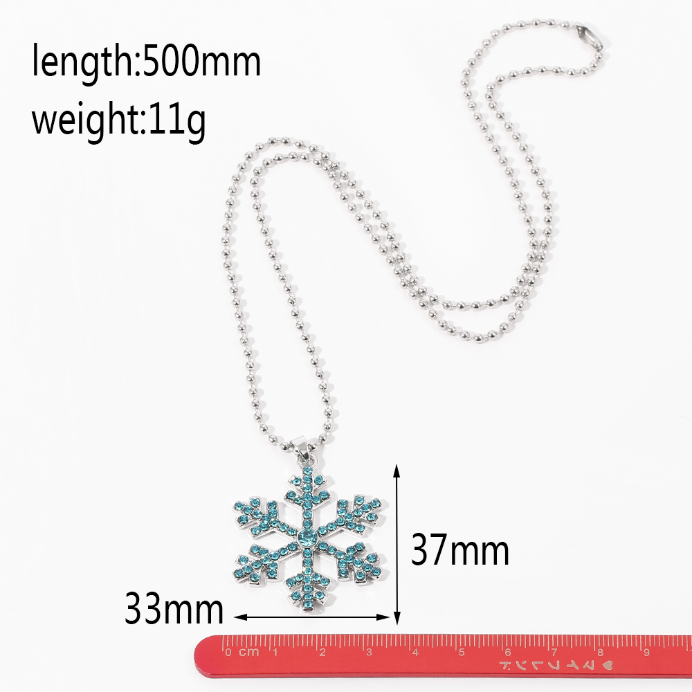 Magical Blue Crystal Snowflake - Men'S Accessories Jewelry ulasan dan harga