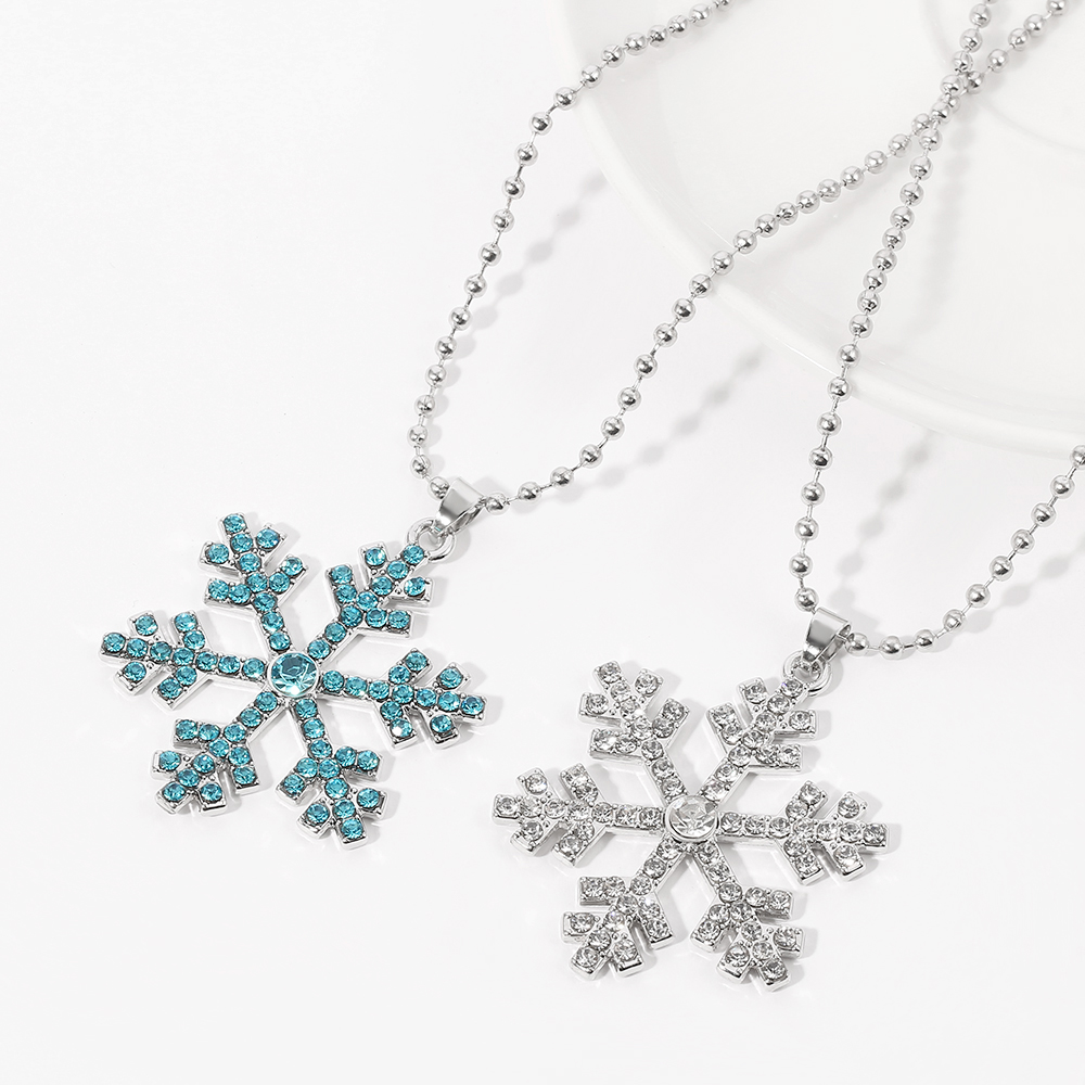 Magical Blue Crystal Snowflake - Men'S Accessories Jewelry ulasan dan harga