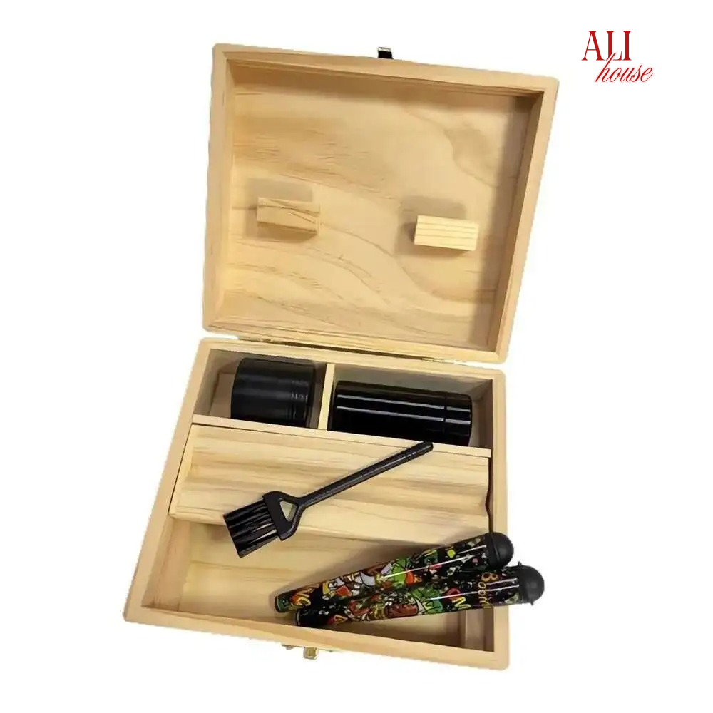 Wood Stash Box With Rolling Tr - Men'S Accessories Organizer Tray ulasan dan harga
