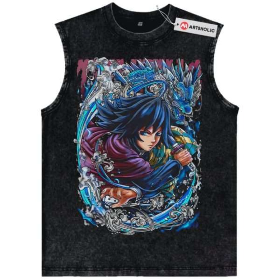 Y2k Retro Washed Demon Slayer  - Men Accessories To Wear ulasan dan harga