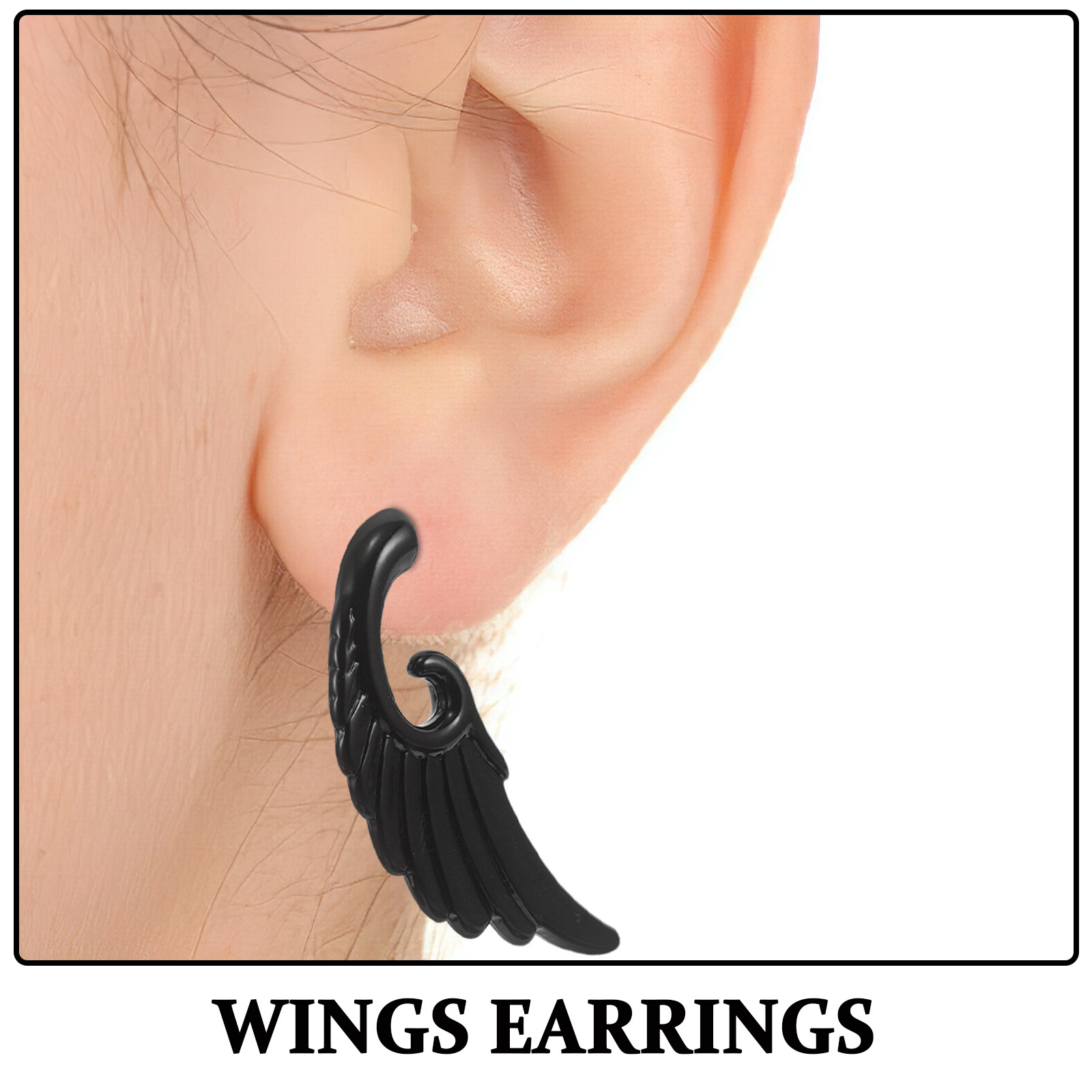 1Pair Men Acrylic Earrings Fau - Men Accessories To Wear ulasan dan harga