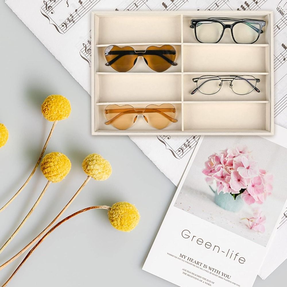 Beige Grey Sunglass Organizer  - Men'S Accessories Organizer Tray ulasan dan harga
