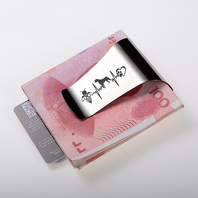 QOONG Custom Lettering Stainle - Money Clip Slim ulasan dan harga
