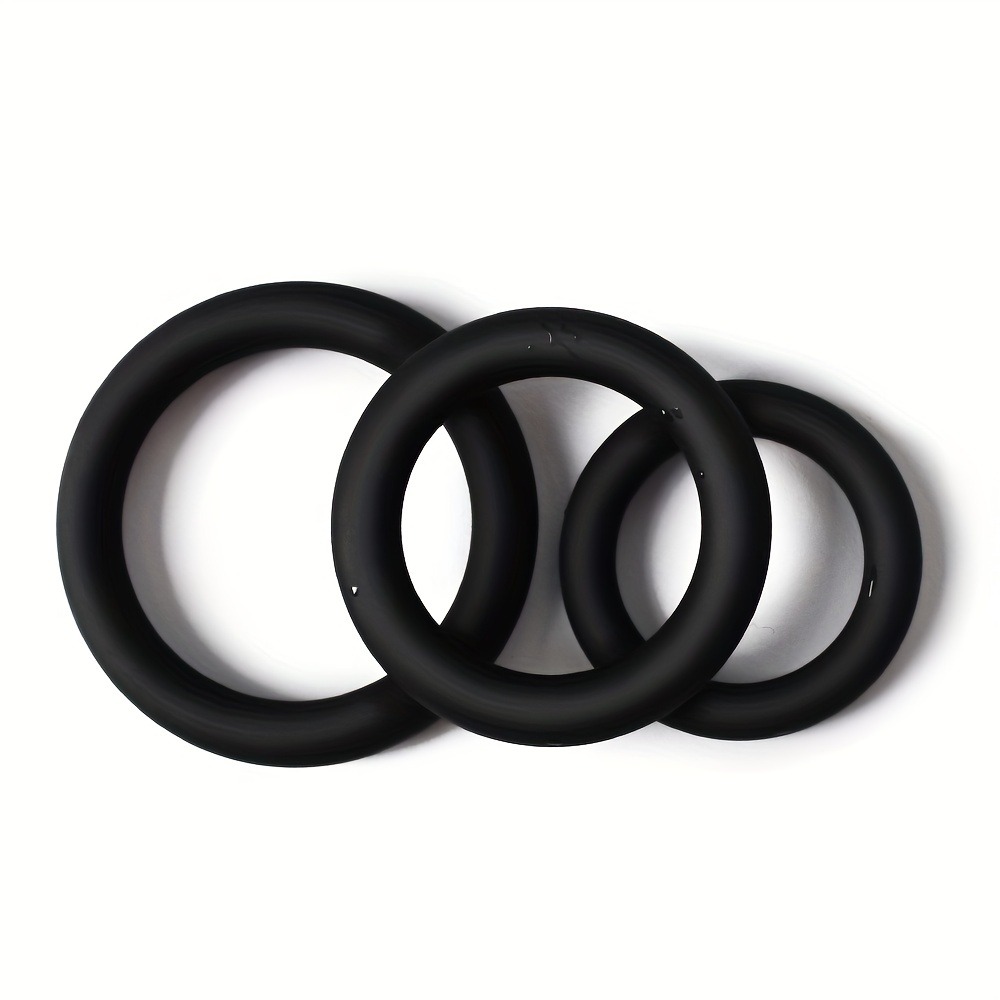 3PCS Silicone Penis Rings Set  - Men Accessories Combo ulasan dan harga