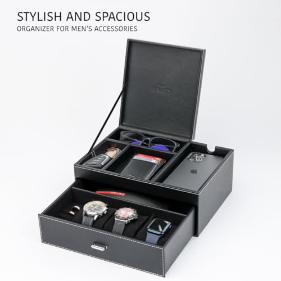 Mens Jewelry Box Organizer and - Men'S Accessories Organizer Tray ulasan dan harga