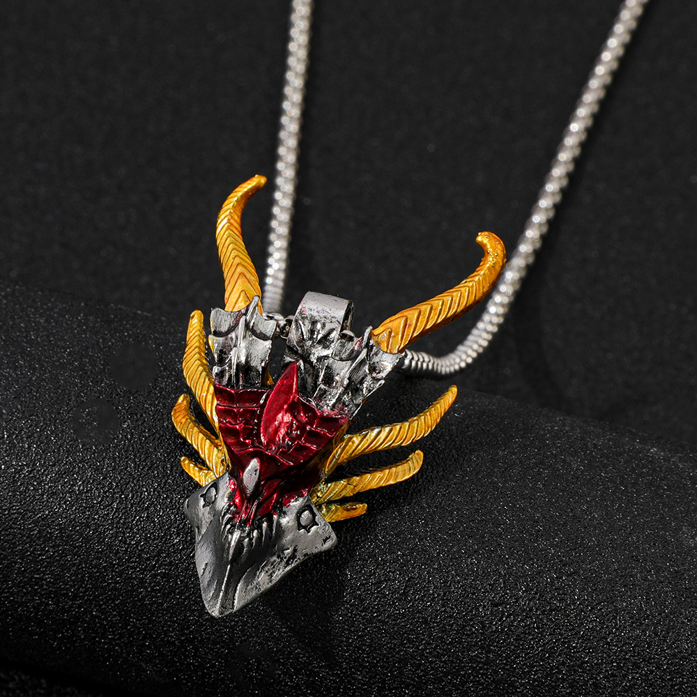 Retro Hip-Hop Evil Dragon Head - Men'S Accessories Jewelry ulasan dan harga