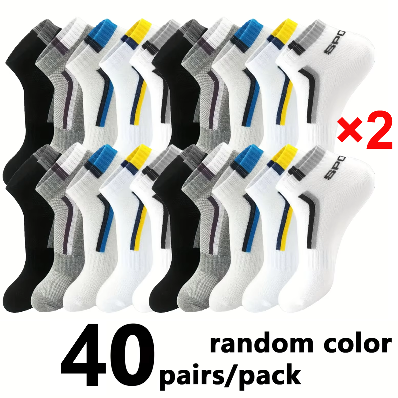 5/40 Pairs Mens Ankle Boat Soc - Men Accessories To Wear ulasan dan harga