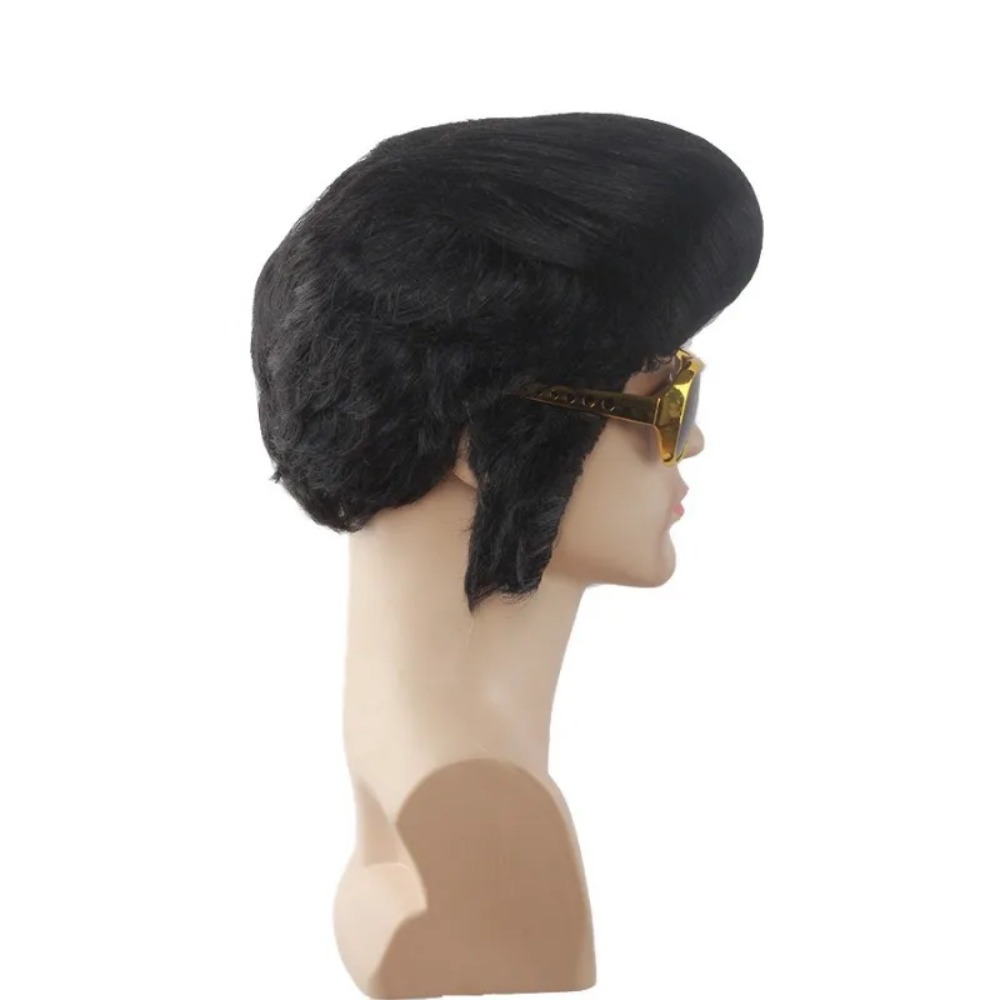Retro Man Star Cosplay Wig Bla - Men Accessories To Wear ulasan dan harga