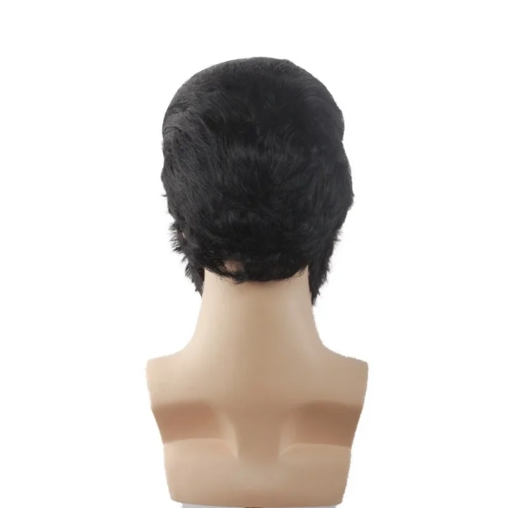 Retro Man Star Cosplay Wig Bla - Men Accessories To Wear ulasan dan harga