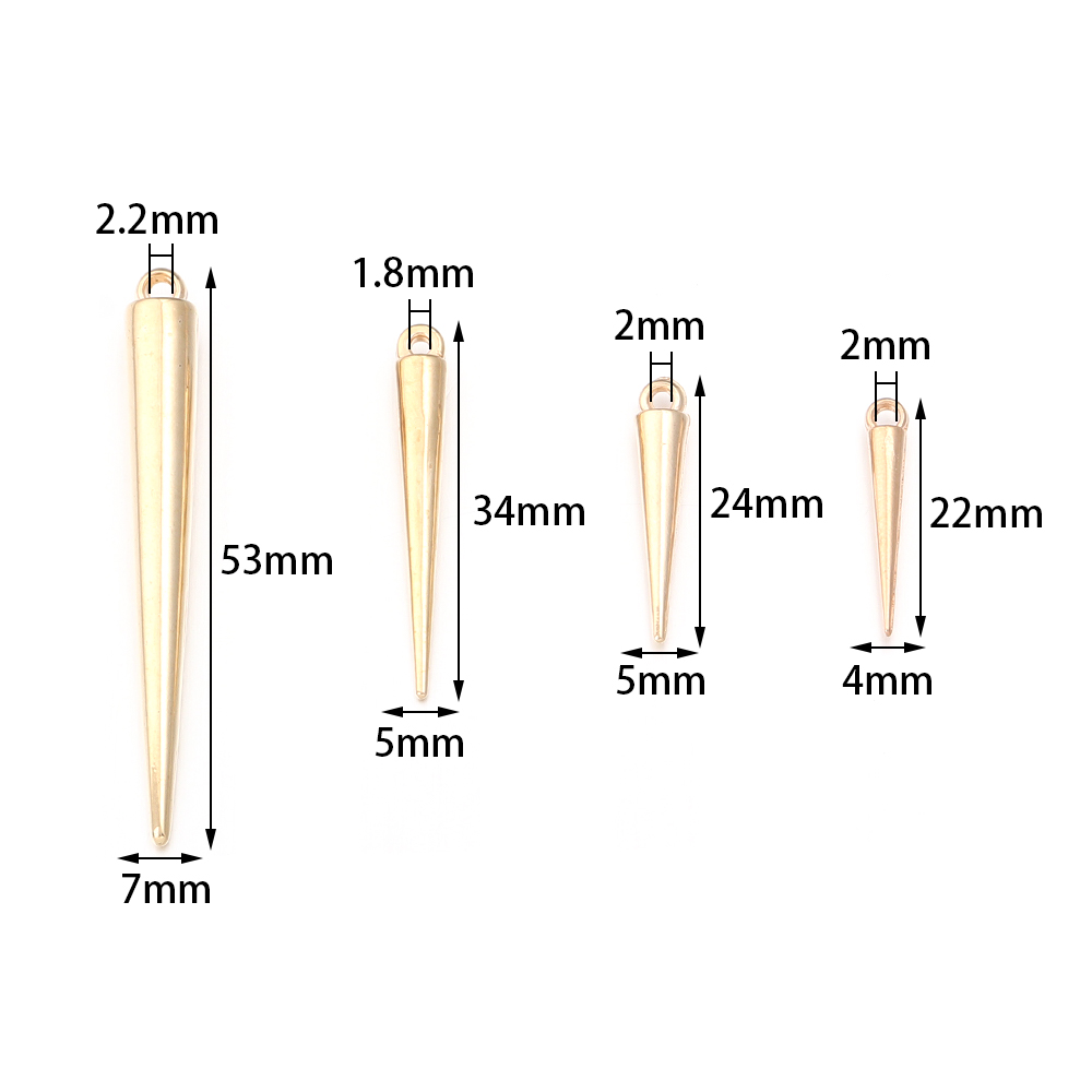 50-200pcs/lot CCB Plastic Cone - Men'S Accessories Jewelry ulasan dan harga
