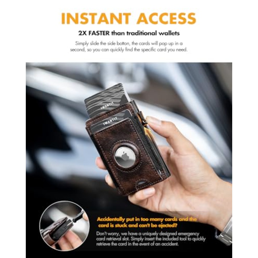 Slim Airtag Wallet for Men: Po - Money Clip Slim ulasan dan harga