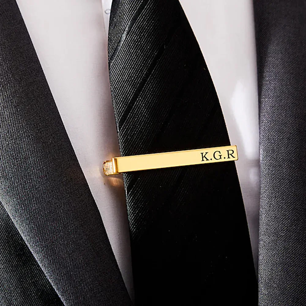 New Custom Carved Name Tie Cli - Quality Men'S Accessories ulasan dan harga