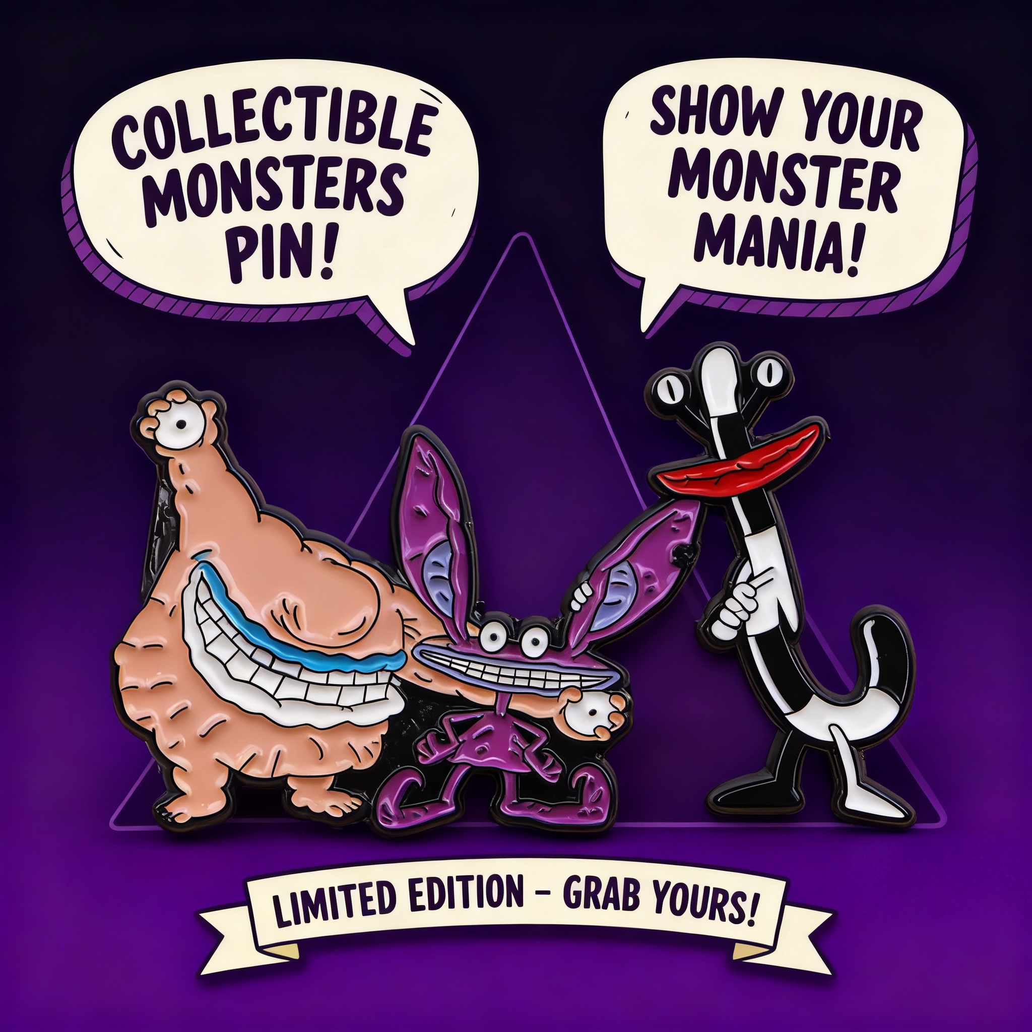 Cartoon Monster Enamel Pin Bad - Men'S Accessories Jewelry ulasan dan harga
