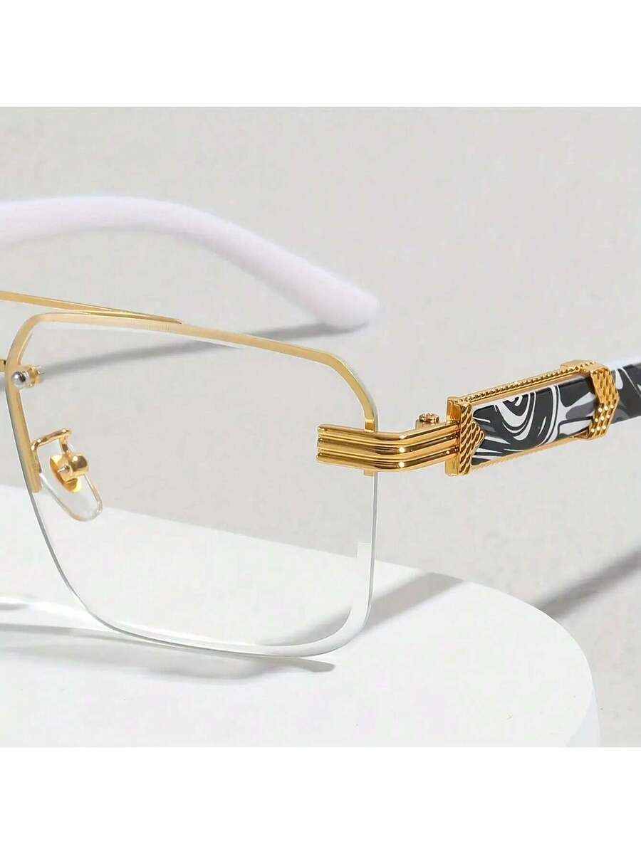 Mens Half-Frame Eyewear With T - Men Accessories To Wear ulasan dan harga