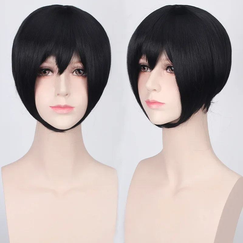 30cm Short Bob Cartoon Cosplay - Men Accessories H&M ulasan dan harga
