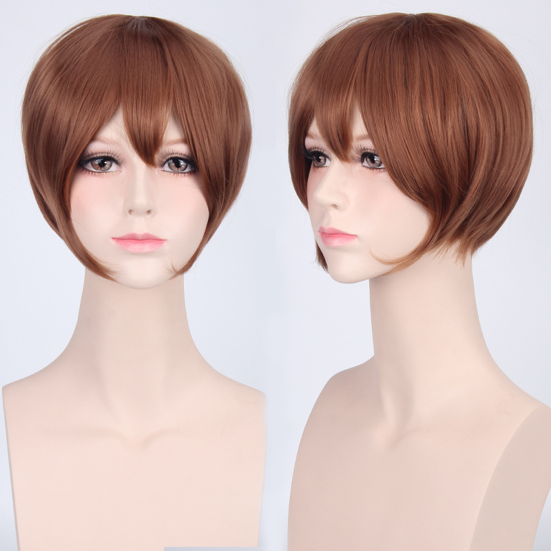 30cm Short Bob Cartoon Cosplay - Men Accessories H&M ulasan dan harga