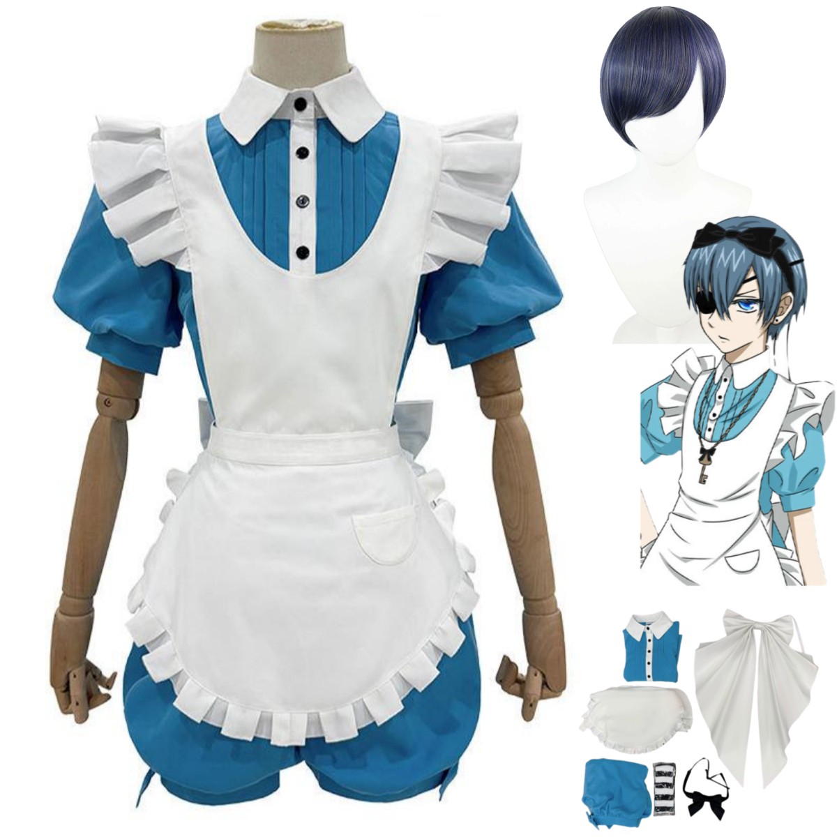 Anime Ciel Phantomhive Smile C - Men Accessories Korea ulasan dan harga