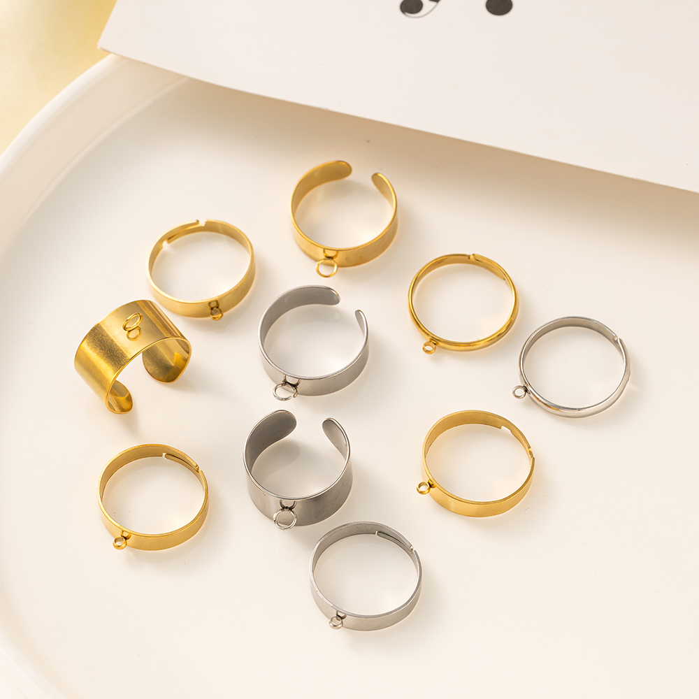 5pcs/Lot Stainless Steel Gold  - Men'S Accessories Jewelry ulasan dan harga