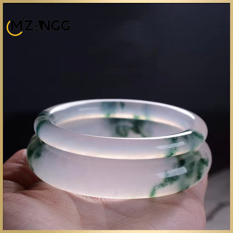 Natural Green Jadeite Bangle J - Quality Men'S Accessories ulasan dan harga