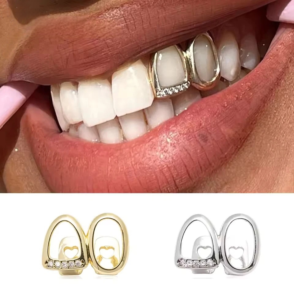 Iced Out Zircon Double Hollow  - Men Accessories H&M ulasan dan harga