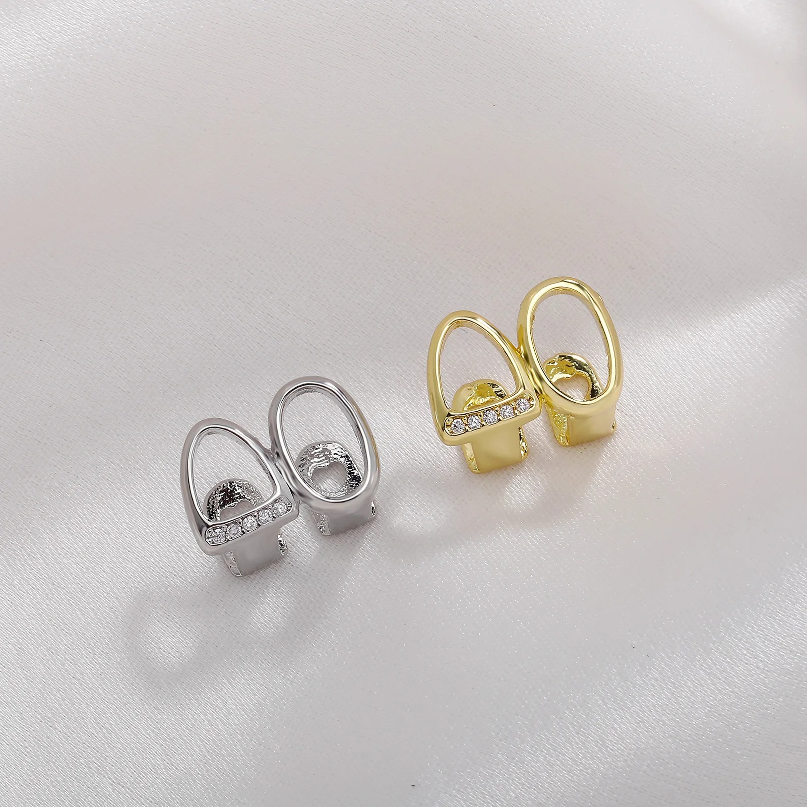 Iced Out Zircon Double Hollow  - Men Accessories H&M ulasan dan harga