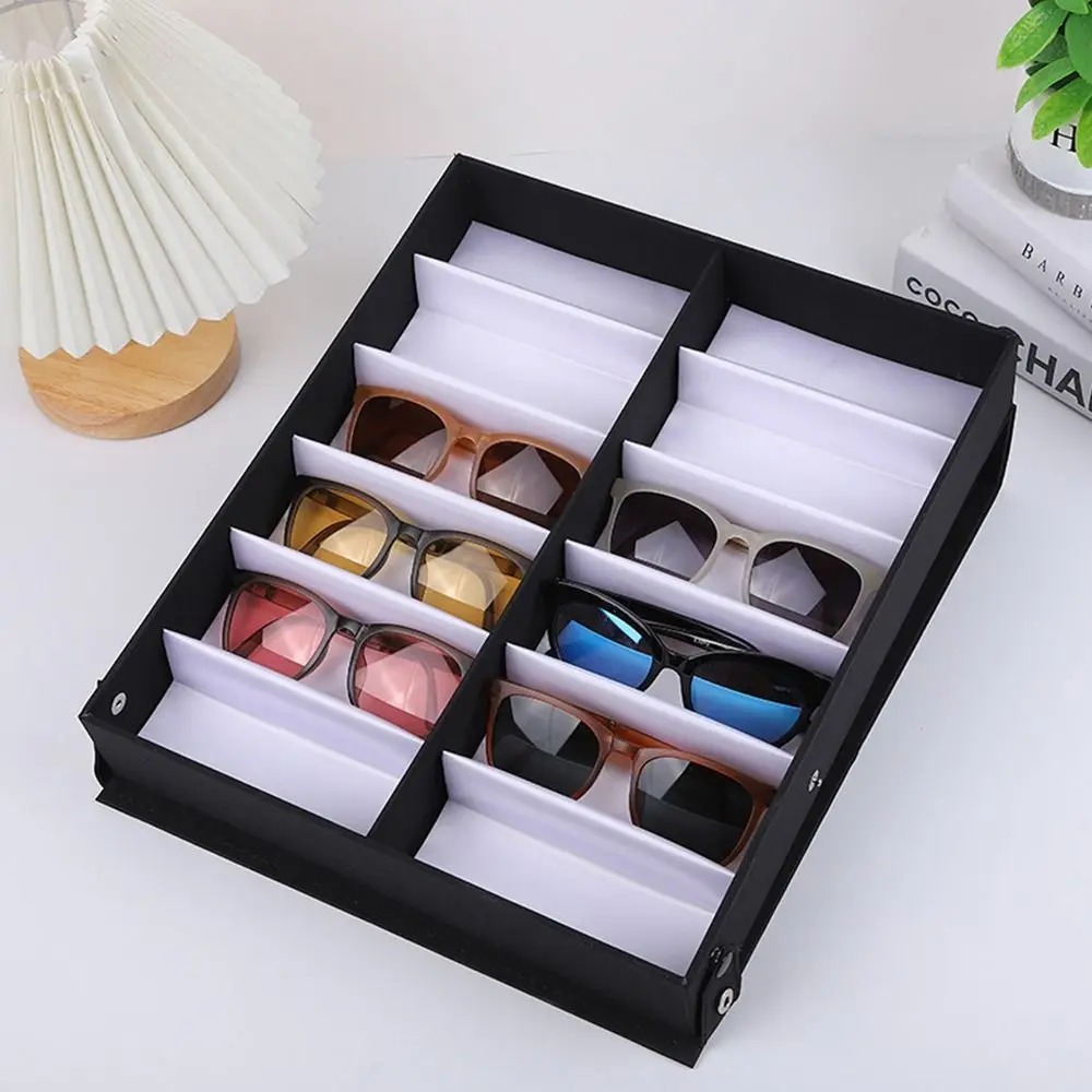 12/18 Slots /Grid Glasses Stor - Men'S Accessories Organizer Tray ulasan dan harga