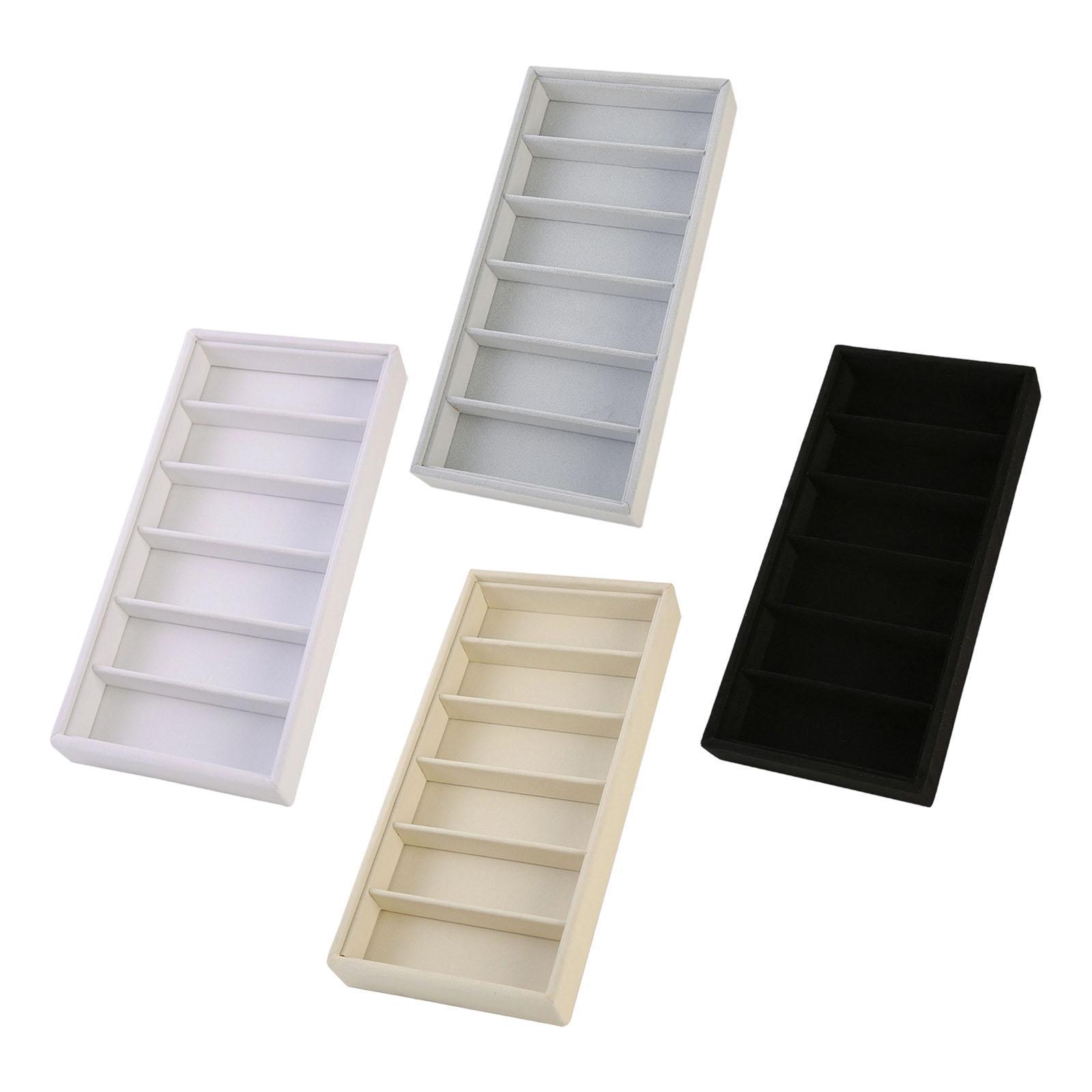 Glasses Display Tray 6 Slots f - Men'S Accessories Organizer Tray ulasan dan harga