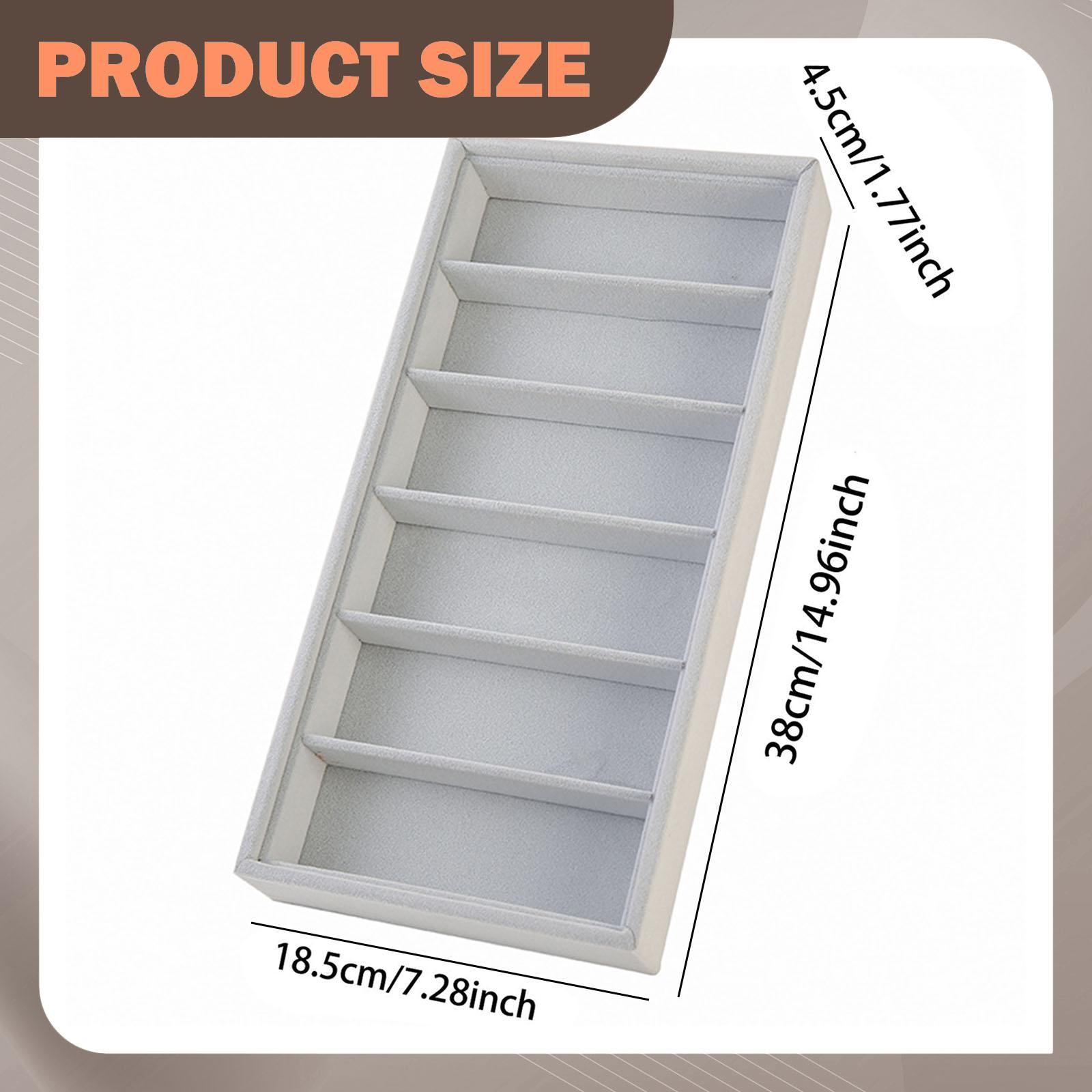 Glasses Display Tray 6 Slots f - Men'S Accessories Organizer Tray ulasan dan harga