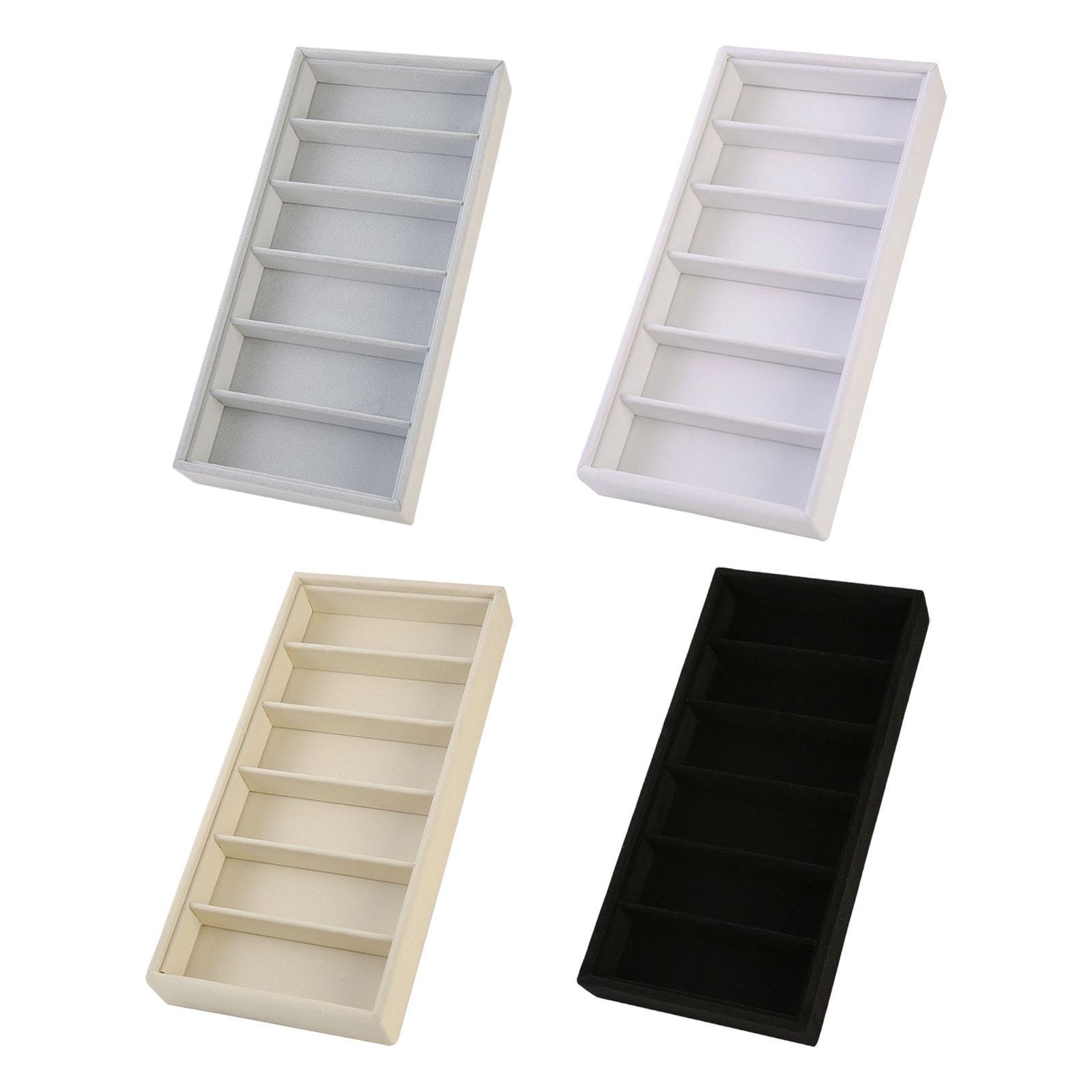 Glasses Display Tray 6 Slots f - Men'S Accessories Organizer Tray ulasan dan harga